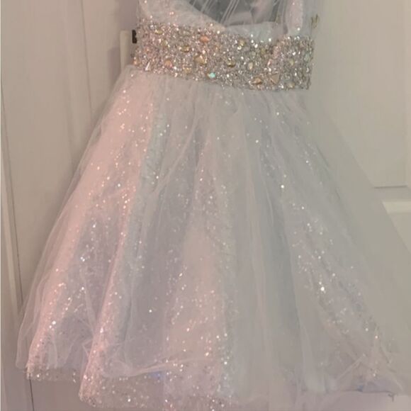 MACDUGGAL GORGEOUS PROM/ NWT ice blue Cocktail mini dress - Picture 3 of 7